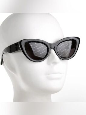 Balenciaga BB0073S Cat Eye sunglasses in shiny black
